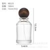 Frascos de Vidro Transparentes para Perfume em Estoque, Frasco Cilíndrico com Boca Escalonada, Borrifador Rosqueável de 15mm, Garrafas Vazias de Grande Capacidade 100ml Atacado
