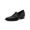 Sapatos Mocassins de Mão Elegantes em Pele de Cordeiro para o Trabalho Outono 2026 Salto Grosso Salto Médio Bico Quadrado Sapatos Pequenos de Couro Couro Genuíno Abertura Profunda Sapatos Únicos Femininos
