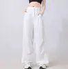 2026 Nuevos Pantalones Deportivos Casuales Delgados de Corte Amplio con Doble Pinza, Pantalones Harem Paracaídas Amplios, Nuevo Estilo Americano de Secado Rápido