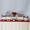 Soporte de exhibición para decoración de mesa de postres de boda china, plato para pastel, estante de almacenamiento para decoración suave creativa para el hogar