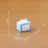 Nuevos adornos de paisaje en miniatura, 13 diseños diferentes de zorros del desierto. Adornos de paisaje en miniatura de resina, incluyendo accesorios para los 13 diseños de zorro fénec