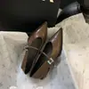 Primeiro Encontro com os Sapatos Femininos de Bico Fino de Ji Xiaoxiang, Novos Sapatos Mary Jane Femininos de Salto Grosso para o Trabalho Verão 2026
