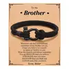 Pulsera de Moda Transfronteriza Europea y Americana Brazalete Tejido para Hombres Cierre de Acero Inoxidable Cuerda Roja de Mano para Pareja Joyería para Estudiantes