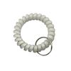 Pulsera de teléfono de línea espiral ancha elástica de plástico directo de fábrica, color gelatina, llavero con anillo de resorte, accesorios para pulsera de mano