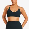 Sujetador de Yoga Transfronterizo sin Tirantes para Mujer con Almohadillas Extraíbles en el Pecho, Sujetador Deportivo con Diseño de Espalda Cruzada, Camiseta sin Mangas de Fitness para Usar como Prenda Exterior