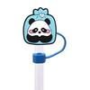 Novo Panda Fofo Macio Criativo pvc Borracha Macia Tampa à Prova de Poeira para Canudo DIY Festa Plugue de Poeira para Canudo Tampa Decorativa