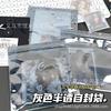 Bolsa autosellante translúcida gris tarjeta tarjeta pequeña tarjeta cuadrada cuenta de mano bolsa para empaque de regalo bolsa sellada bolsa de sellado en stock