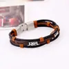 Joyería Popular de Venta Caliente Europea y Americana, Pulseras de Aleación y Cuero Creativas y Personalizadas para Hombres, Accesorios de Escenario Retro Tejidos a Mano