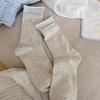 Meias finas brancas e azuis estilo coreano meias de cano alto femininas algodão laço tecido de fritilaria meias padrão da moda dobráveis que combinam com tudo meias femininas
