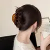 Pasador Versátil Simple de Lujo Ligero Estilo Coreano para la Parte Trasera de la Cabeza, Pinza de Pelo de Pulpo Calabaza, Pinza de Garra, Pinza de Tiburón para Moño, Accesorio para el Cabello