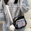 Bolsa Transversal Pequena Versátil Fresca Estilo Japonês Girly Bolsa de Celular Transparente Fofa para Mulheres
