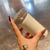 Taza de Agua Exquisita de Acero Inoxidable 304 de Gama Alta, Estilo Celebridad de Internet, Alto Valor Estético, Vaso Recto Incrustado de Diamantes, Mini Venta Caliente Transfronteriza Directo de Fábrica
