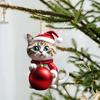 Colgante de mochila con diseño de gatito creativo navideño transfronterizo, regalo de decoración navideña para el hogar