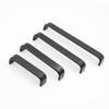 Manija para puerta de gabinete mate de doble agujero de montaje en superficie doblada doble Ancho de la superficie 20 Aleación de aluminio macizo engrosado Herrajes para muebles Manija de armario