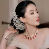 Horquilla de Gypsophila del Mismo Estilo que Liu Yifei para Mujer, Atmósfera Dulce, Pinza Lateral, Vestido, Tocado de Flor