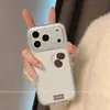 Adequado para capas de celular Apple 18 Pro Max e iPhone 18 Pro, apresentando um design simples e fofo, proteção total das bordas e uma cor café listrada, perfeito para mulheres