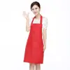 Moda coreana delantal de camarero para el trabajo impresión personalizada tela de uniforme de cocina publicidad cintura logo personalizado