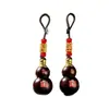 Colgante adorno de calabaza de siete estrellas incrustado estilo chino tradicional, accesorio llavero Shede, colgante de calabaza de siete estrellas, calabaza para la fortuna y la prosperidad, decoración de coche