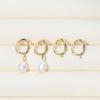 Accesorios para Pendientes de Perlas, Monturas Elegantes de Estilo Ins, Se Pueden Montar con Perlas, Ágata, Piedra Lunar y Otros Accesorios de Joyería al por Mayor