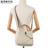 Bolso de mano informal para mujer, bolso diagonal de lona impermeable con primera capa de cuero, bolso de hombro de color sólido, suministro de fábrica desbordante