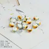 Porcelana Azul e Branca Orquídea Contas de Porcelana Acessórios para Joias Artesanais Tecelagem Pulseira Panjia Material Cortina de Contas Acessórios de Contas Soltas Fabricante