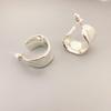 Pendientes de plata S925 con temperamento irregular en forma de C para mujer, nuevos y pesados, de alta calidad, al por mayor, de Europa y Estados Unidos