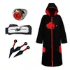 Capa do Naruto Organização Akatsuki Fantasia de Halloween Capa Cosplay Performance Anime Desenho Shikaku Cos Costume