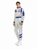 Traje de Astronauta Piloto Espacial de Halloween Transfronterizo para Hombres y Mujeres, Mono de Manga Larga, Conjunto de Dos Piezas Láser