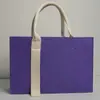 Bolsas de Feltro Atacado com Fitas, Bolsas Tote para Feiras de Negócios, Sacolas de Presente Promocionais, Logo Personalizável, Bolsas Tote Color Block