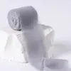 Fita de fio de neve com acabamento em lã rasgada à mão DIY Casamento Porta-flores Presente Convite Tira decorativa Laço Acessórios de cabelo