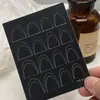 Adesivos para Manicure Francesa Vazados Designs Pintados por Spray Estrela de Cinco Pontas Cruz Laço Decorações para Unhas Venda por Atacado