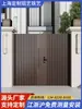 Puerta de Jardín Artística de Aluminio, Puerta Eléctrica de Aleación de Aluminio, Puerta Giratoria para Villa, Puerta Plegable, Puerta de Garaje, Puerta de Hierro Forjado