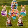 2027 El letrero exterior de Pascua más vendido de Amazon con conejo y huevos Letrero de jardín Feliz Pascua