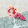 Li Xicheng Mercancía de Celebridad Clip de BB de Acrílico Pasador Accesorio para el Cabello Artículo de Apoyo para Conciertos con Fotos