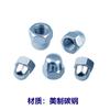 Azul y blanco zinc US tipo tapa hexagonal tuerca integrada/tipo tapa esférica tipo tapa tuerca integrada 1/4-3/8