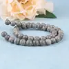 Pedras com grão de madeira para acessórios de joias DIY, contas de pedra cor natural, pulseira de contas, produtos semiacabados, atacado