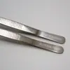 Pinzas de acero inoxidable 304 pinzas de codo recto pinzas para tejido pinzas para bolas de algodón pinzas para apósitos pinzas de disección de laboratorio pinzas sin dientes