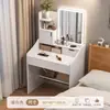 Tocador pequeño, tocador moderno simple para dormitorio, para apartamentos pequeños, nuevo modelo 2026, mesa de maquillaje simple para viviendas de alquiler