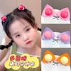 Horquilla para el pelo con forma de gatito para bebé, horquilla de dibujos animados para niños, pinza para el pelo rota frontal, pinza Liuhai, tocado, horquilla para niña, pinza pequeña