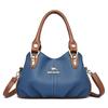 Bolsas Femininas Nova 2025 Bolsa para Deslocamento Bolsa Tote de Grande Capacidade Cor Contrastante Casual de Mão Bolsa Grande Dropshipping Fábrica