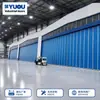 Porta de Hangar Elétrica de Giro Lateral, Porta de Vidro Específica para Aeroporto, Estrutura Estável, Resistente ao Vento, Porta de Ferro Antifurto, Porta de Garagem