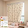 Cortinas blackout completas transfronterizas para dormitorio, tela para parasol terminada para balcón, cortinas de ventana de doble cara con aislamiento térmico y protección solar, cortinas divisorias sin perforaciones