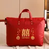 Roupas de Casamento Roupa de Casamento Colcha Auspiciosa Dote Colcha de Algodão Roupas Saco Organizador Vermelho Armazenamento de Colcha de Inverno Grande Capacidade Dobrável Impermeável