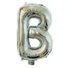 Globo de aluminio de cuerpo delgado de 16 pulgadas, letras pequeñas en inglés A-Z, para venta al por mayor transfronteriza, decoración de cumpleaños, boda, sala de bodas