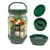 Saladkid Salad Pod Contenedor de Plástico para Ensalada con Tapa de Apertura Lateral, Frasco para Conservar Frescura, Contenedor Sellado