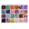 Caja de grava natural Venta caliente transfronteriza 24 compartimentos grava natural irregular con cuentas accesorios para joyería DIY hechos a mano