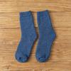 Meias de lã felpuda grossas de inverno japonesas estilo coreano para homens de cano médio quentes e quentes meias para casa