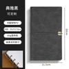 Correa para cuaderno de hojas sueltas retro con diseño creativo de libro de mano, de cuero suave y con hebilla de metal engrosada, para actividades empresariales con logotipo fijo.