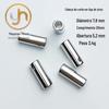 7.8*20 furo diâmetro interno 5.2mm liga de zinco cabeça de corda coletes corda de chapéu fivela decorativa para pendurar clipe de cauda tubo de corda ponta de sapato