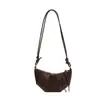 Bolsa Pequena Feminina 2024 Outono Nova Moda Retrô Crossbody Bolsa Chifre Versátil Patchwork Ombro Único Feminina Bolsa Bolinho